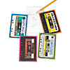 4" x 2 3/4" Cassette-Shaped Multicolor Paper Notepads - 24 Pc. Image 1