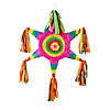 4" x 25" Neon Star-Shaped Pi&#241;ata with Tassels Hanging Decoration Image 1