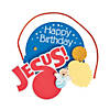 4" x 3 1/2" Happy Birthday Jesus Manger Christmas Ornament Craft Kit - Makes 12 Image 1