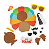 4" x 3 3/4" Thanksgiving Turkey in Disguise Magnet Craft Kit &#8211; Makes 12 Image 1