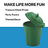 4" x 4 1/4" Green Garbage Can Reusable Plastic Containers- 12 Pc. Image 2