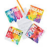 4" x 4" 25 pg. Inspirational Sayings Watercolor Multicolor Paper Notepads - 24 Pc. Image 1