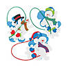 4" x 4 3/4" Snowman Snowflake Christmas Ornament Craft Kit - Makes 12 Image 1