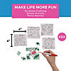 4" x 4" Bulk 50 Pc. Color Your Own Smiling Wild Animal Puzzles Image 2