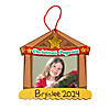 4&quot; x 4&quot; Christmas Pageant Picture Frame Ornament Foam Craft Kit - Makes 12 Image 1