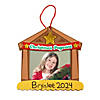 4" x 4" Christmas Pageant Picture Frame Ornament Foam Craft Kit - Makes 12 Image 1