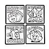 4" x 4" Color Your Own Spookley the Square Pumpkin&#8482; Fuzzy Magnets - 12 Pc. Image 1