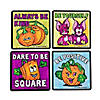 4" x 4" Color Your Own Spookley the Square Pumpkin&#8482; Fuzzy Magnets - 12 Pc. Image 1