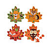 4" x 4" Mini Fall Leaf-Shaped Animal Jigsaw Puzzles &amp;#8211; 12 Pc.   Image 1