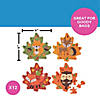 4" x 4" Mini Fall Leaf-Shaped Animal Jigsaw Puzzles &amp;#8211; 12 Pc.   Image 1