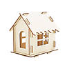 4" x 5 1/2" DIY Unfinished Wood Classic Gingerbread Houses - 12 Pc. Image 1