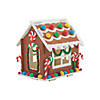 4" x 5 1/2" DIY Unfinished Wood Classic Gingerbread Houses - 12 Pc. Image 2