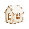 4" x 5 1/2" DIY Unfinished Wood Gingerbread Houses - 12 Pc. Image 1