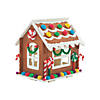 4" x 5 1/2" DIY Unfinished Wood Gingerbread Houses - 12 Pc. Image 4