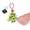 4" x 5 1/4" Thumbprint Christmas Tree Ornament Craft Kit - Makes 12 Image 2