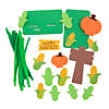 4" x  5 3/4" 3D Fall Harvest Corn & Pumpkin Field Craft Kit - Makes 12 Image 1