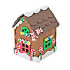 4" x 5 3/4" 3D Gingerbread House Christmas Craft Kit - Makes 12 Image 1