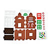 4" x 5 3/4" Bulk 3D Gingerbread House Foam Craft Kit - Makes 48 Image 1