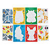 4" x 5 3/4" Cute Pets Cardstock Sticker by Number Cards - 24 Pc. Image 1