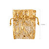 4" x 5" Mini Gold Metallic Organza Drawstring Bags - 12 Pc. Image 1