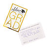 4" x 6" Advice for the Grad White & Gold Cardstock Cards - 24 Pc. Image 1