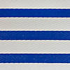 4' x 6' Blue and White Striped Rectangular Outdoor Area Rug Image 3