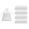4" x 6" Bulk 96 Pc. Mini White Satin Drawstring Bags Image 1