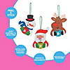 4" x 6" Holiday Characters Drinking Cocoa Christmas Ornament Craft Kit - Makes 12 Image 3