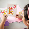 4" x 6" Make-a-Bear Valentine Bear Sticker Activity Sheets - 12 Pc. Image 2