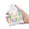 4" x 6" Small Final Fiesta Bachelorette Canvas Drawstring Favor Bags - 12 Pc. Image 2