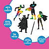 4&amp;#8221; x 7" Magic Color Scratch Activity Superhero Figures - 24 Pc. Image 2