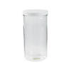 4" x 8" Tall Clear Plastic Cylinder Jars with Lids - 12 Pcs. Image 1