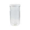 4&quot; x 8&quot; Tall Clear Plastic Cylinder Jars with Lids - 12 Pcs. Image 1