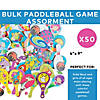 4&#8221; x 9&#8221; Bulk  48 Pc. Wood Paddleball Game Assortment Image 2