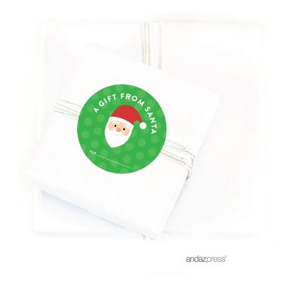 40 A GIFT FROM SANTA TO/FROM XMAS LABELS Image 1