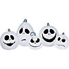 40" Blow-Up Inflatable Nightmare Before Christmas Jack Skellington Pumpkins with Built-In LED Lights Outdoor Yard Decoration Image 1