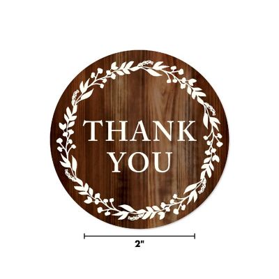 40 Dark Rustic Wood Wreath Thank You Image 2