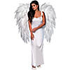 40" Featherless White Angel Wings Image 1