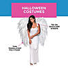 40" Featherless White Angel Wings Image 2
