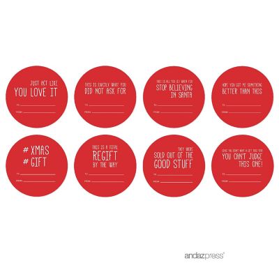 40 FUNNY HAPPY HOLIDAYS TO/FROM LABELS Image 2