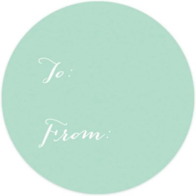 40 MINT GREEN WHIMSICAL TO/FROM LABELS Image 2