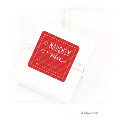 40 NAUGHTY NICE TO/FROM CHRISTMAS LABELS Image 1