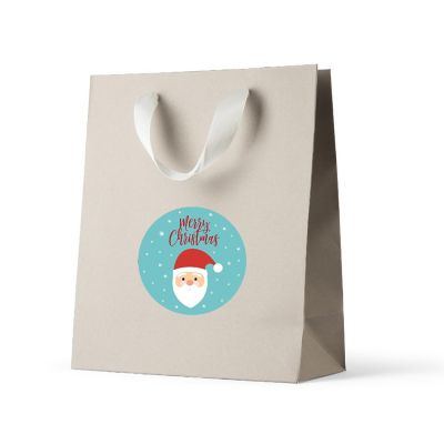 40 PC Modern Santa Christmas Gift Labels Image 1