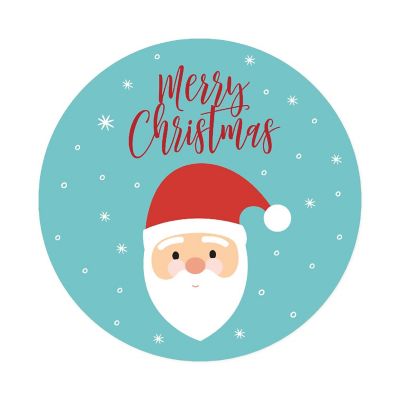40 PC Modern Santa Christmas Gift Labels Image 3