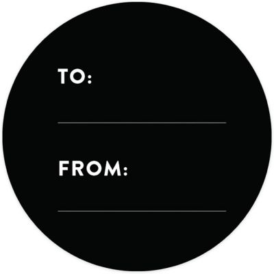 40 PCS BLACK MODERN TO/FROM LABELS Image 3