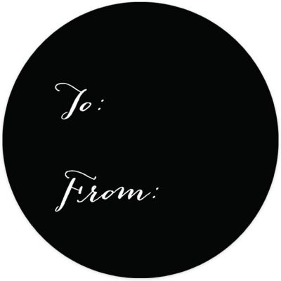 40 PCS BLACK WHIMSICAL TO/FROM LABELS Image 3