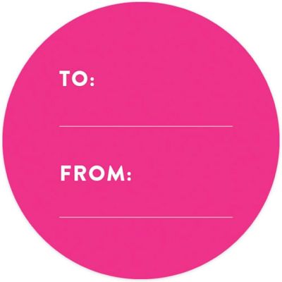 40 PCS FUCHSIA MODERN TO/FROM LABELS Image 3