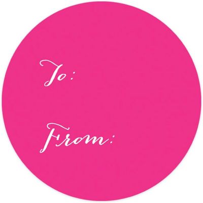 40 PCS FUCHSIA WHIMSICAL TO/FROM LABELS Image 3