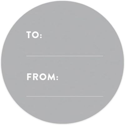 40 PCS GRAY MODERN TO/FROM LABELS Image 3