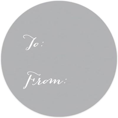 40 PCS GRAY WHIMSICAL TO/FROM LABELS Image 3